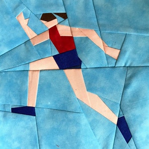 RUNNER Paper Pieced Block Pattern in PDF