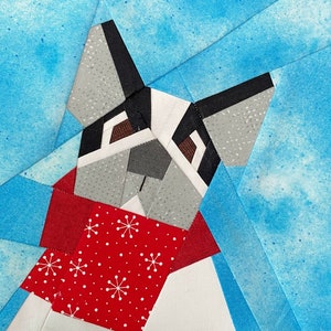 FRENCH BULLDOG Paper Pieced Block Pattern in PDF,
