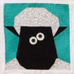 Lady Baa Baa Lamb-papierblokpatroon (pdf-download)