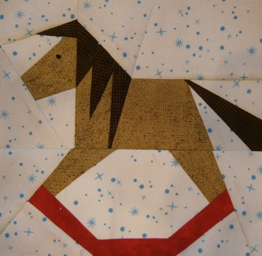 Paper Rocking Horse Rocking Horse Paper Pieced Block Pattern, 8x8 (PDF Pattern) - Etsy