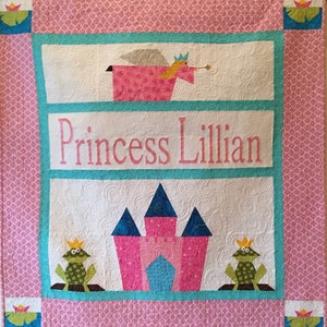 Fairy Princess Quilt, Paper Pieced Pattern in PDF