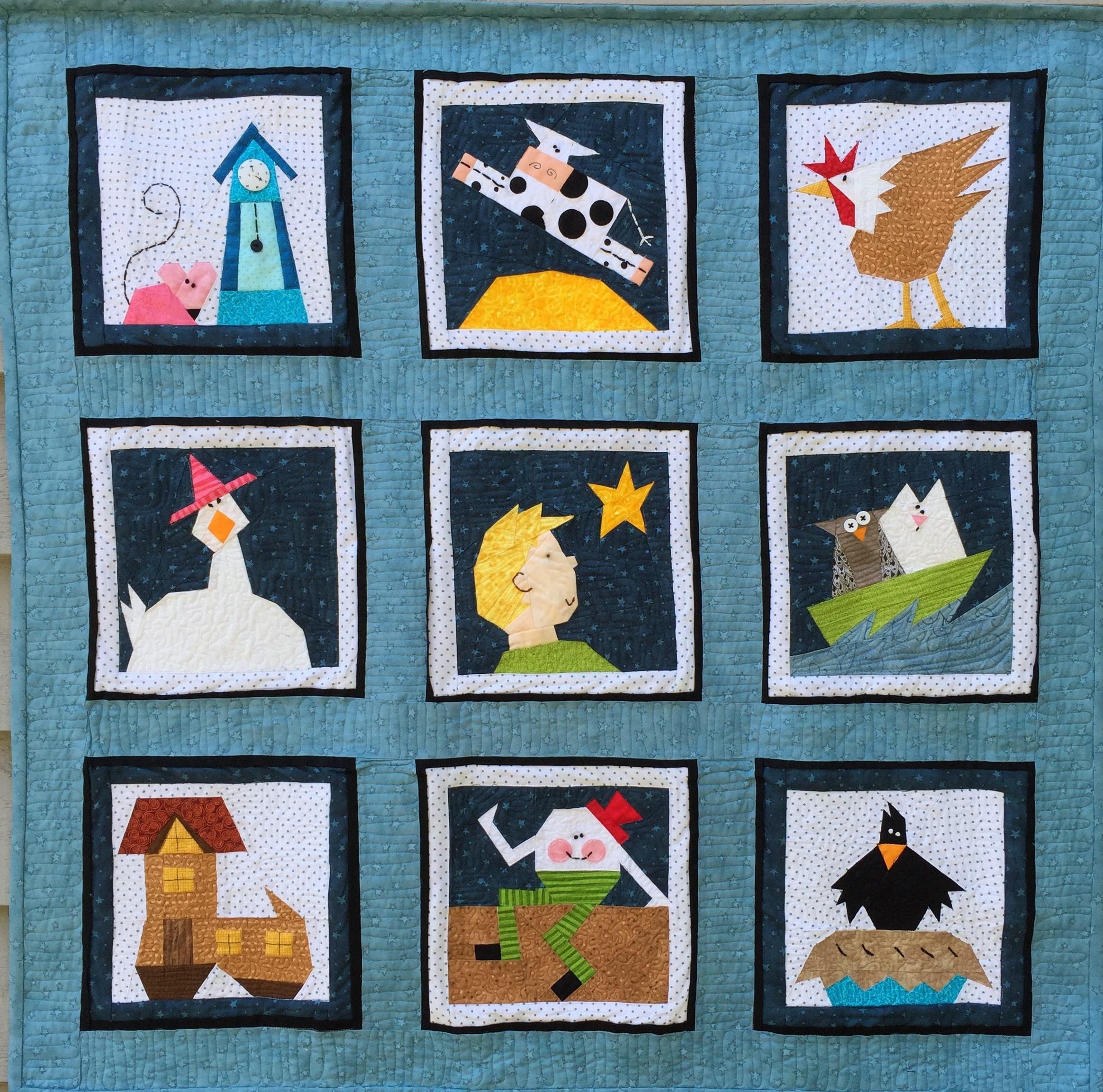 Nursery Rhymes Quilt Paper Pieced Pattern Etsy