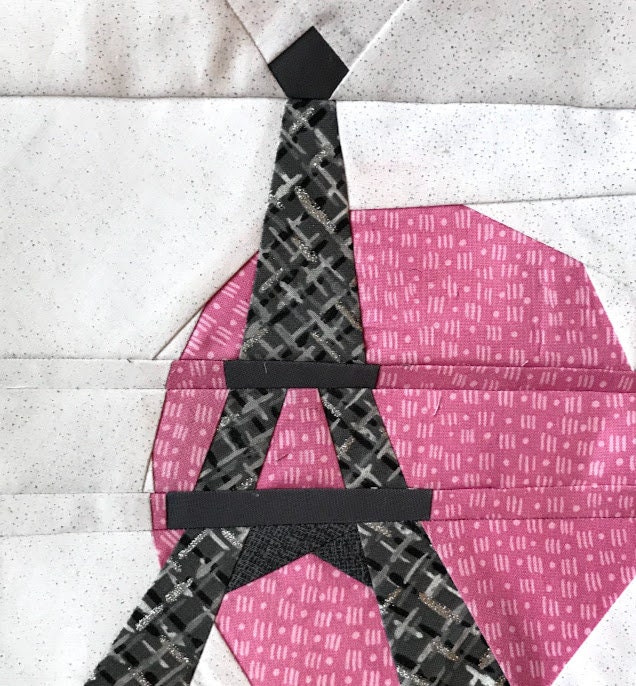 EIFFEL TOWER Paper Pieced Block Pattern in PDF | Etsy