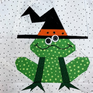 FROG MAGIC Paper Pieced Block Pattern in PDF