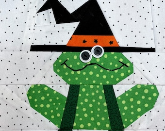 FROG MAGIC Paper Pieced Block Pattern in PDF