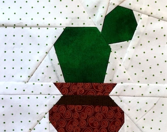 CACTUS #2 Paper Pieced Block Pattern in PDF