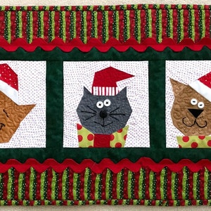 CHRISTMAS CATS Paper Pieced Pattern in PDF