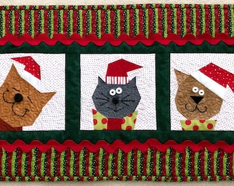 CHRISTMAS CATS Paper Pieced Pattern in PDF