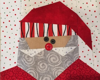 Patroon kerstpapier: vakantiequiltblok (pdf-patroon)