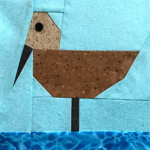 Sandpiper Paper Piecing Block in PDF