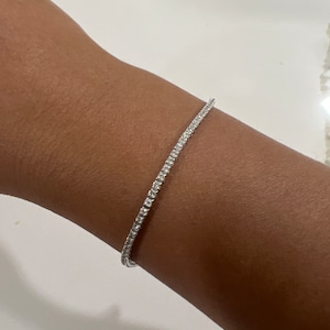 Sparkly 1CTW Vintage Diamond Tennis Bracelet