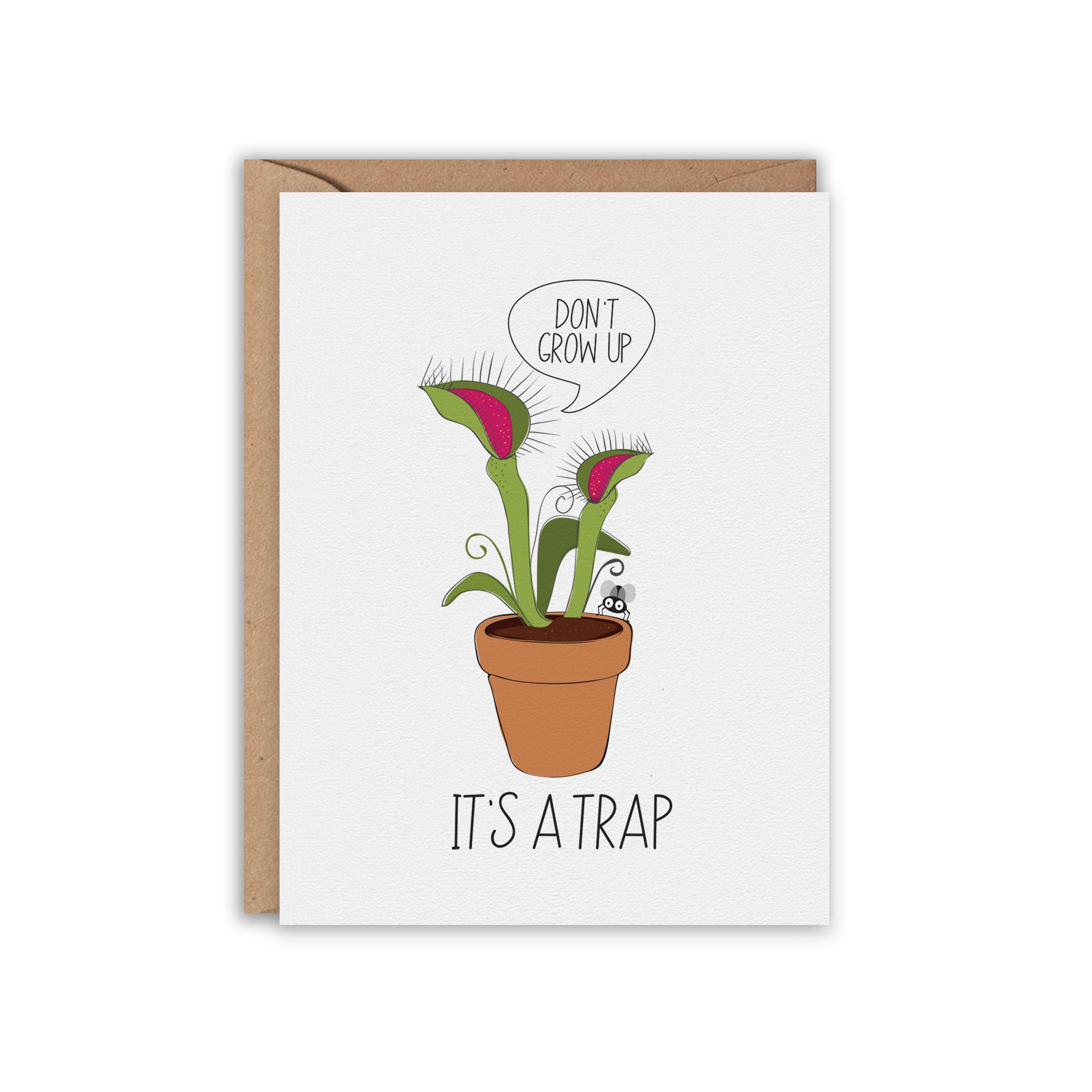 Don't Grow Up Venus Fly Trap Birthday Card Birthday - Etsy Don't Grow Up Venus Fly Trap Birthday Card Birthday - Etsy