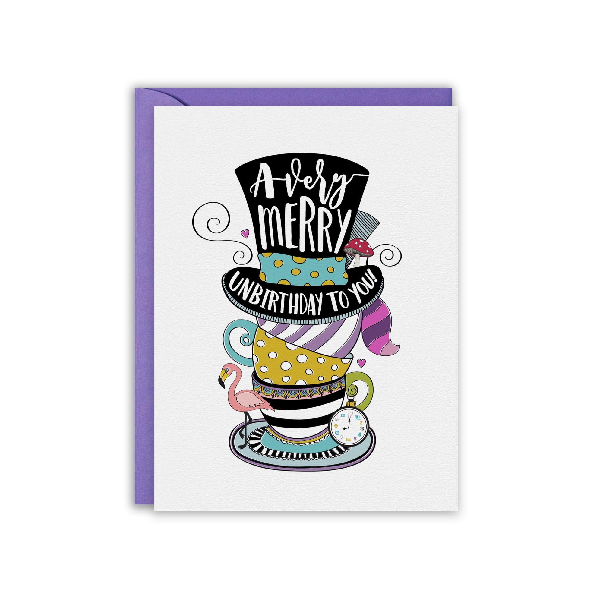 A Very Merry Unbirthday Card Alice in Wonderland Thinking of photo