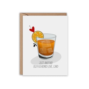 Tarjeta de amor pasada de moda, Día de San Valentín, Aniversario, Tarjeta de boda, Tarjeta divertida, Tarjeta de felicitación divertida