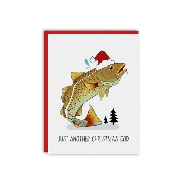 Christmas COD Greeting Card, Christmas Card, Funny Greeting Card