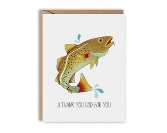 Thank You COD Greeting Card, Thank You Card, Funny Greeting Card
