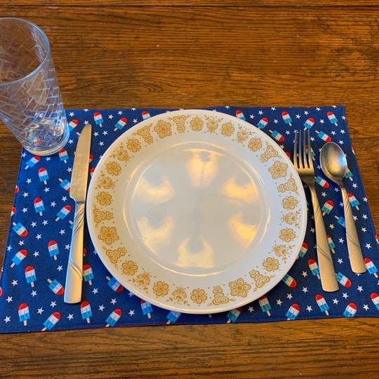 Rocket Popsicle Placemats | Fourth of July Placemats | Summer Decorations | Reversible Placemats
