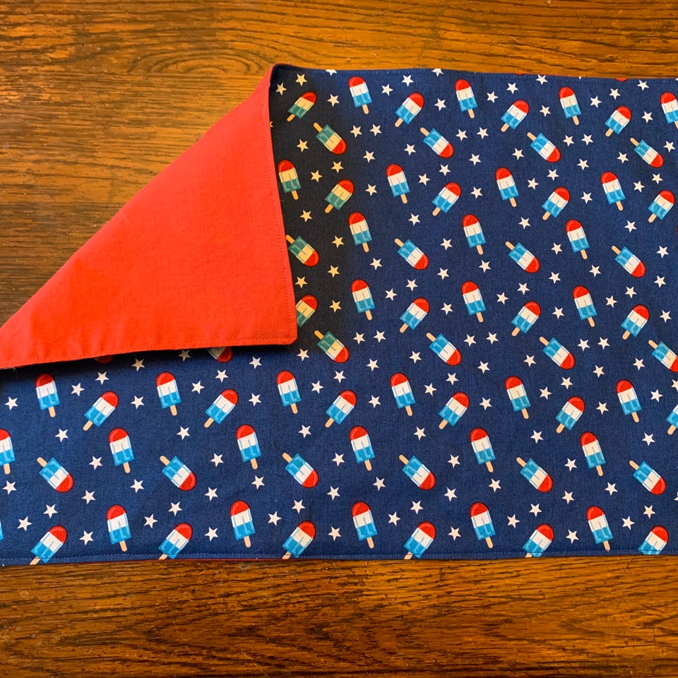 Rocket Popsicle Placemats | Fourth of July Placemats | Summer Decorations | Reversible Placemats