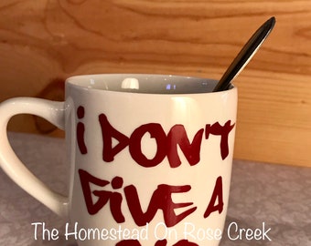 I Don't Give A Sip Stoneware Coffee Tea Hot Chocolate Mug