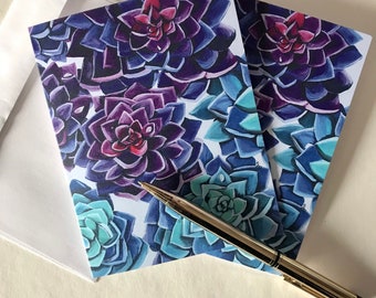 Succulent Notecards