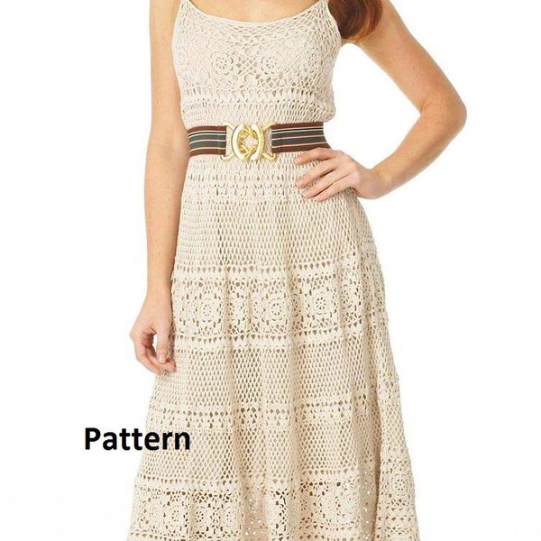 Pattern tunic sleeveless dress summer sexy lace shirt spring top crochet pdf sarafan wedding