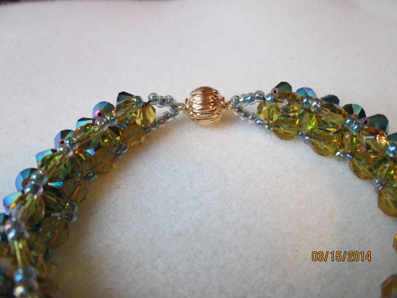 Crystal beaded bracelet Swarovski elements crystal bracelet statement jewelry women's jewelry handmade bracelet stackable bracelet image 5