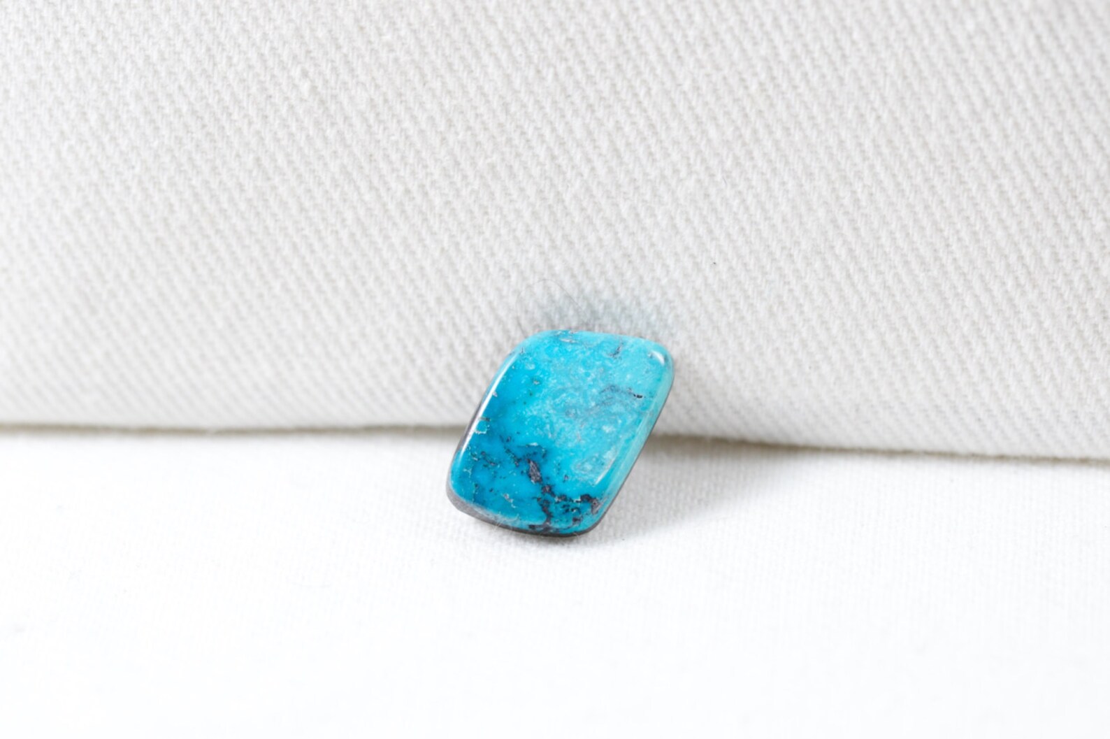 Indian Mountain turquoise Cabochon natural thin backing blue Etsy