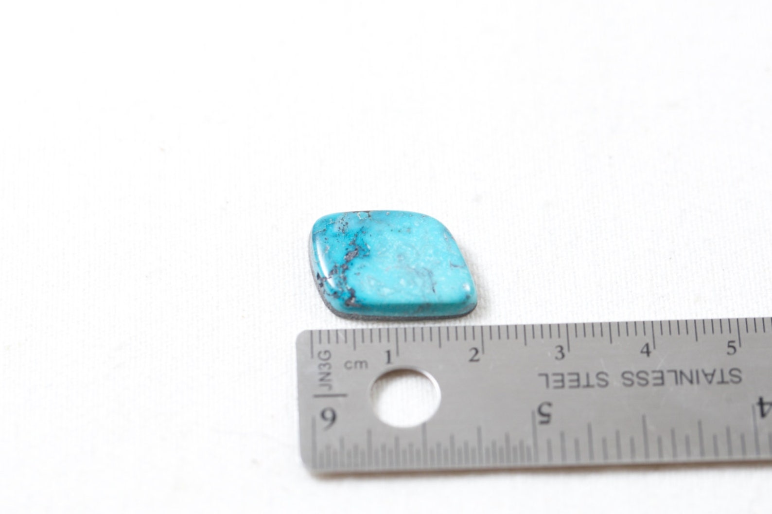 Indian Mountain turquoise Cabochon natural thin backing blue Etsy