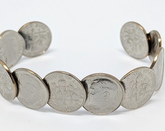 Never-Broke Dime Bracelet - Hand Made / Real Dimes