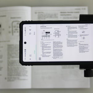 CamStand ® ScanBoard GTMMS - Desktop Scanner for Your Smartphone - Light Blue