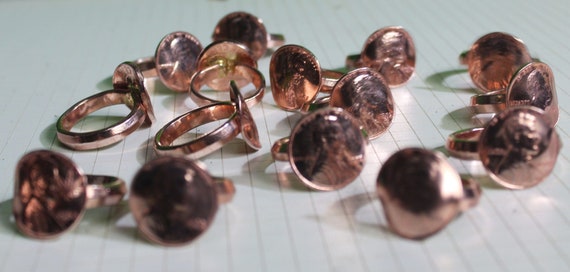 Genuine and Original Since 1975 Never-Broke Copper Rings - Custom Sized - Made with real Copper Pennies