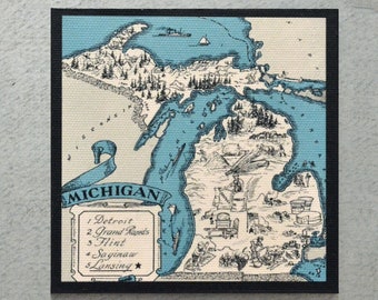 Greetings from Copper Country Michigan FRIDGE MAGNET travel souvenir 
