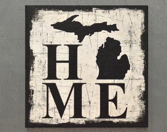 Michigan Magnet, Refrigerator Magnet, Michigan Gift, Birthday Gift, Gift For Mom, Housewarming Gift, Moving away Gift, Man Cave Decor