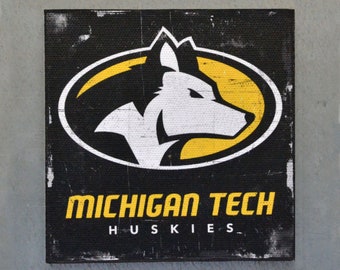 Michigan Tech, Michigan Magnet,College Dorm Decor, College Student Gift, Man Cave, Gift For Her, Gift For Dad, Mom Gift,