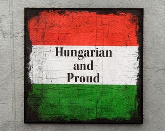 Hungarian Magnet, Hungarian Flag, Home Decor, Gift For Mom, Gift For Dad, Man Cave Decor, Birthday Gift, Hostess Gift, Graduation Gift