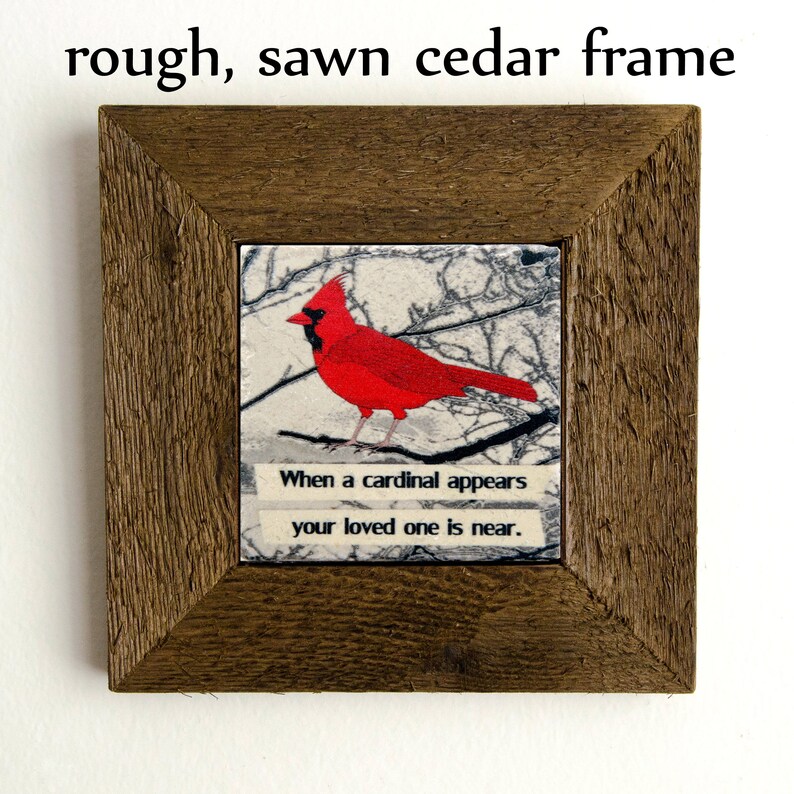 Cardinal With Frame Wood Red 50