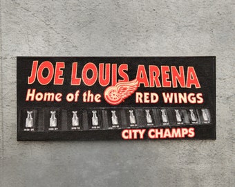 Joe Louis Arena, Detroit Magnet, Hockey Magnet, Stanley Cup Magnet, Kitchen Decor,  Man Cave Decor, Home And Living, Boyfriend Gift