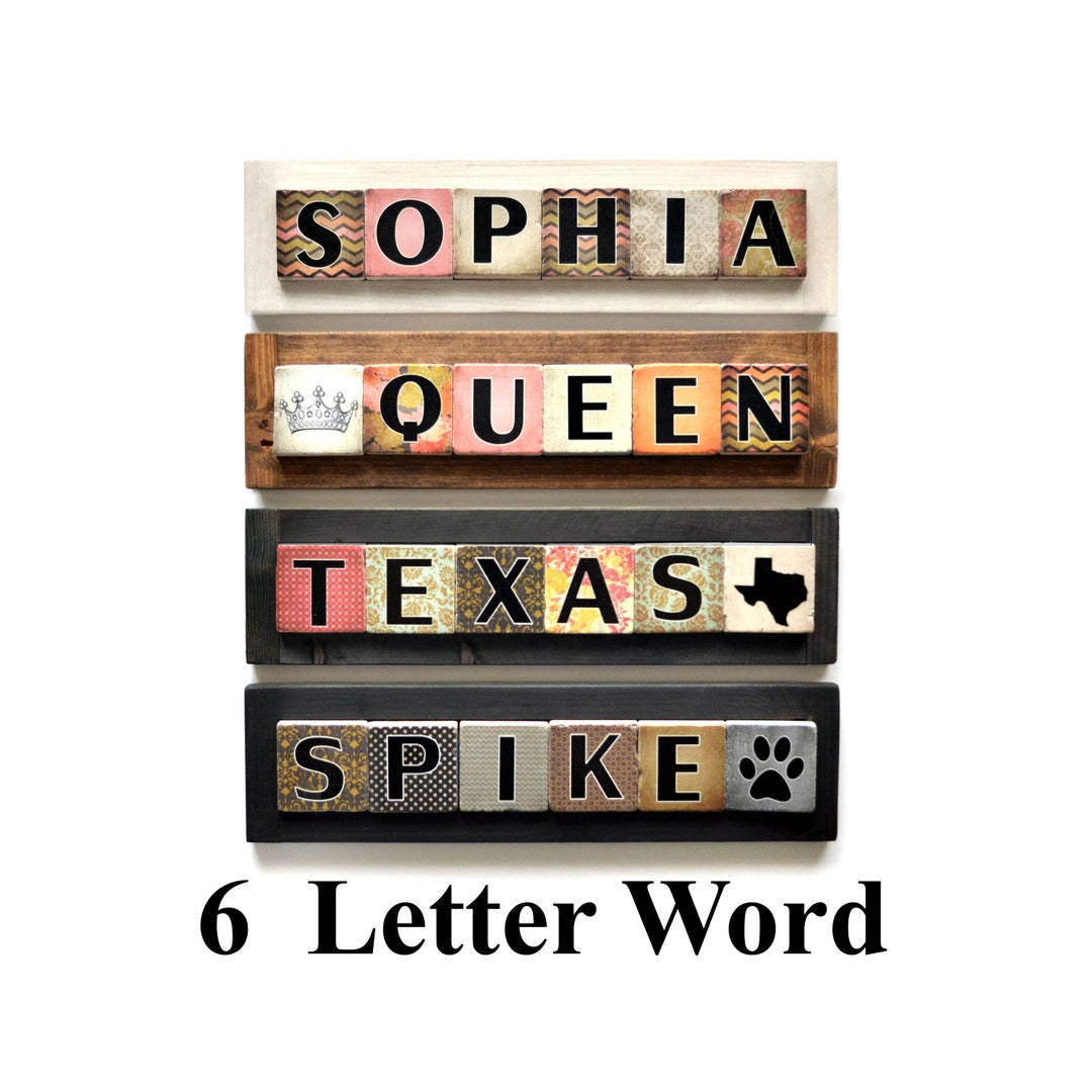 Decorative Tiles, Personalized Gift, Family Name Sign, Last Name Sign ...
