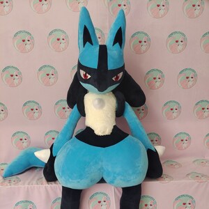 Lucario Fanmade Plush Commission Etsy