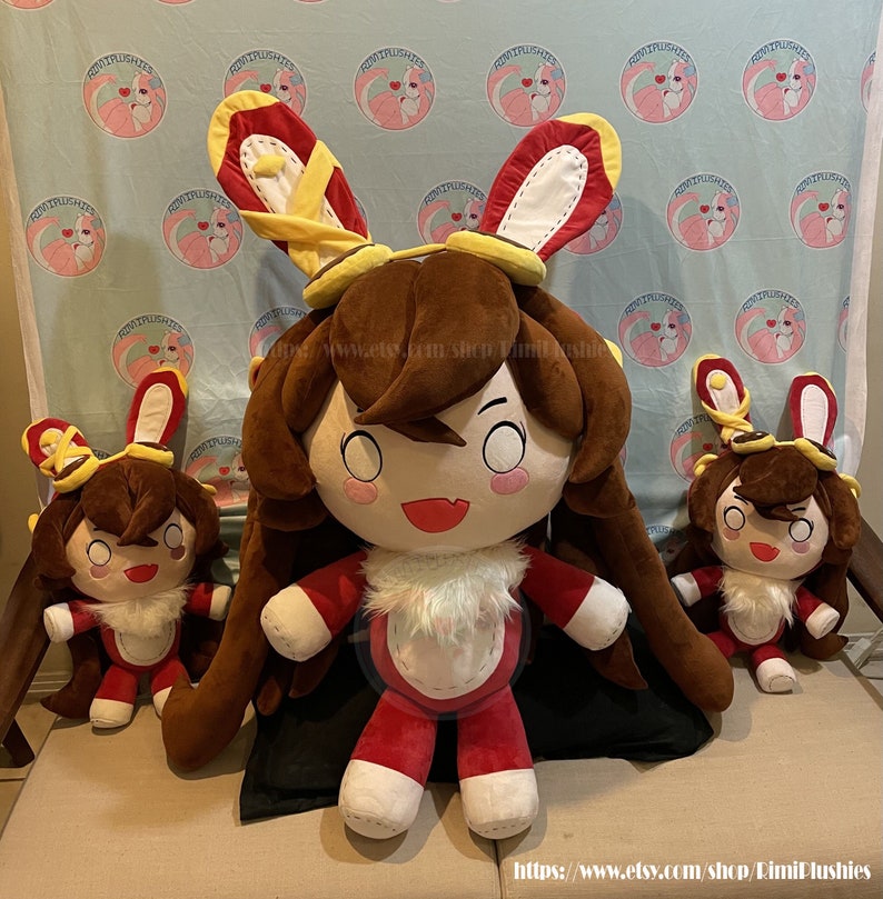 genshin impact amber baron bunny plush