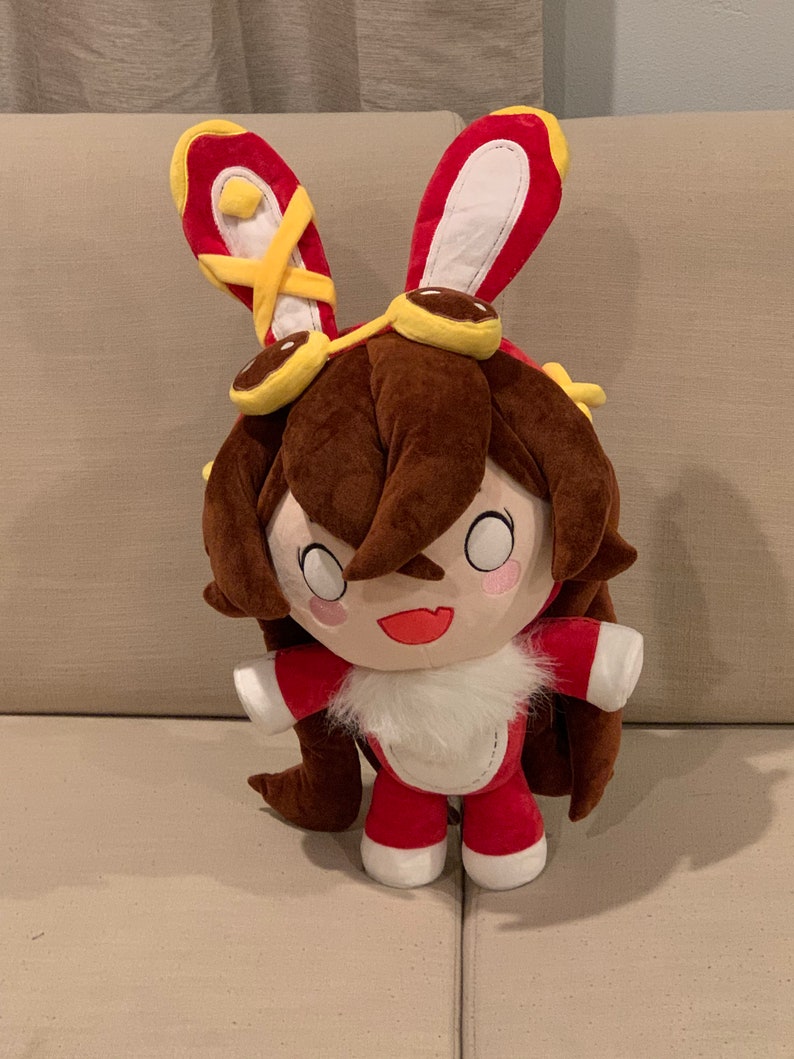 genshin impact amber baron bunny plush