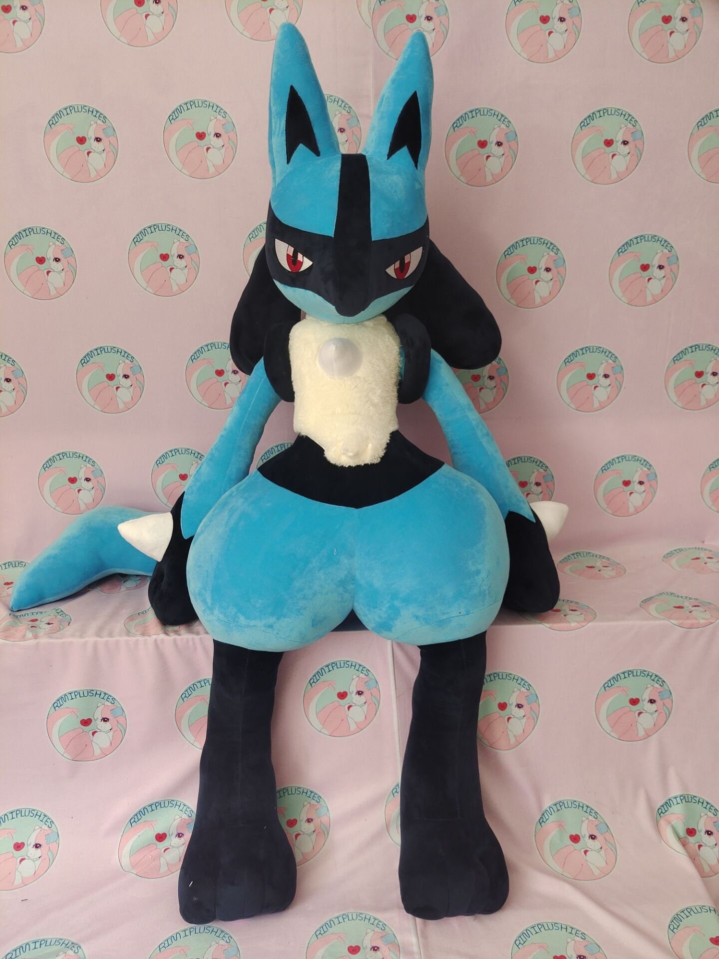 TAKARA TOMY Pokemon Mega Lucario Plush Toys Shiny Lucario Soft Stuffed  Animals Toys Doll Gifts for Children Kids