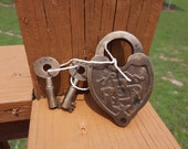 Heavy Brass PRR Railroad Lock PENNSYLVANIA RAILROAD Padlock Railway Lock Keys Numbered