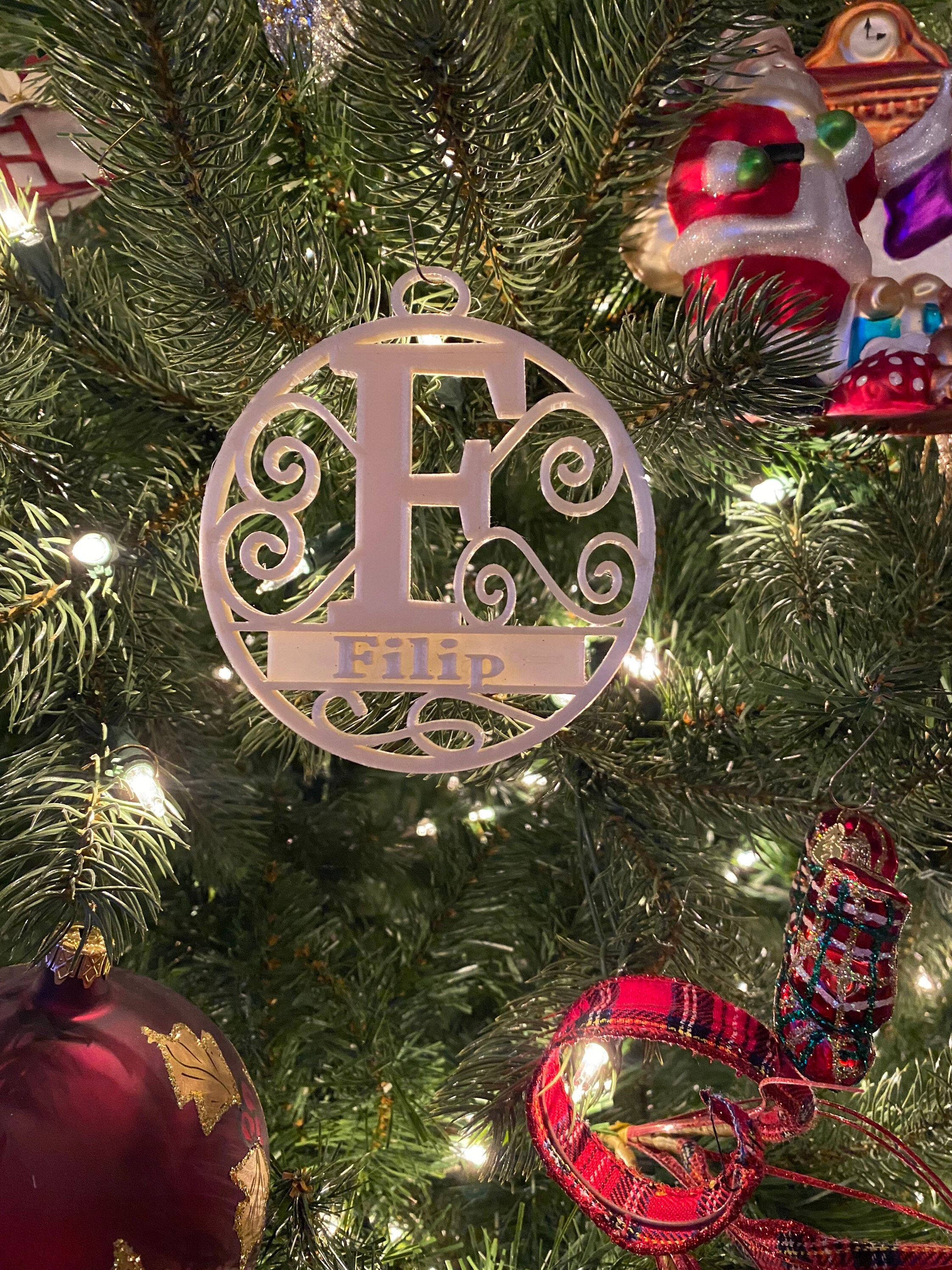 Christmas Bauble Decorations Winter Family Decor Traditional Etsy Ireland