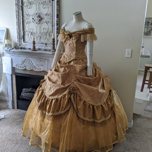 Gold Ball Gown for Adult Cosplay - Etsy