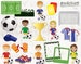 World  Cup /  Soccer / Football / Clipart Set - Digital Scrapbooking embellishment  - Printables - Instant Download 