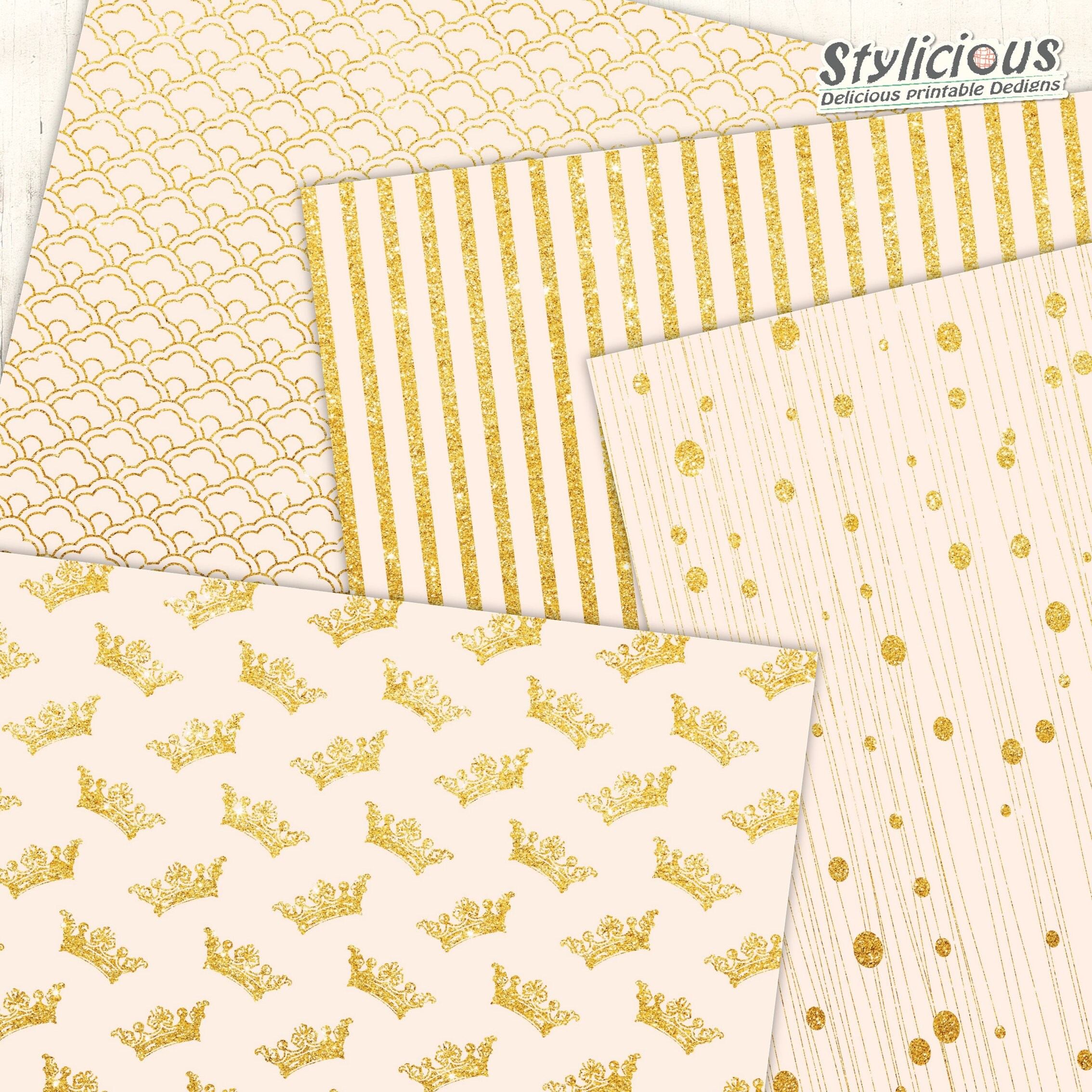 Pink and Gold Digital Paper Pack Printable Digital Paper Set Scrapbook ... Pink and Gold Digital Paper Pack Printable Digital Paper Set Scrapbook ...