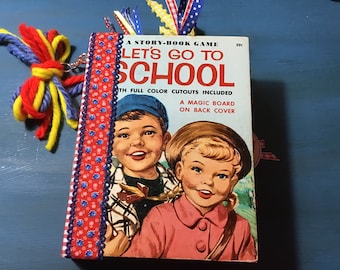 Let’s Go to School Vintage Wonder Book Junk Journal