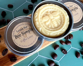Coffee-Infused Lotion Bar – Natural Beeswax, Skin Nourishment