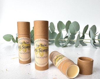 Eucalyptus Lip Balm: All Natural, Eco-Friendly, Plastic Free